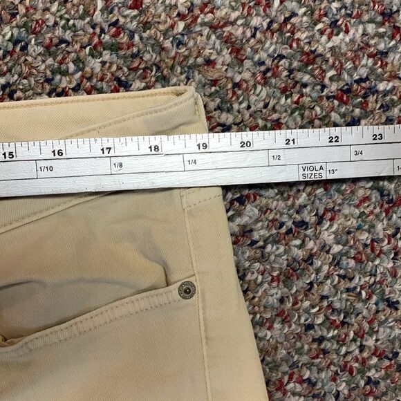 Lauren Ralph Lauren Tan Stretch Denim High Rise Straight Leg Jeans Size 18 - Picture 9 of 12